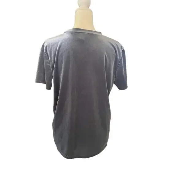 Forever 21 Velvet Powder Blue T Shirt Size M - Picture 4 of 5